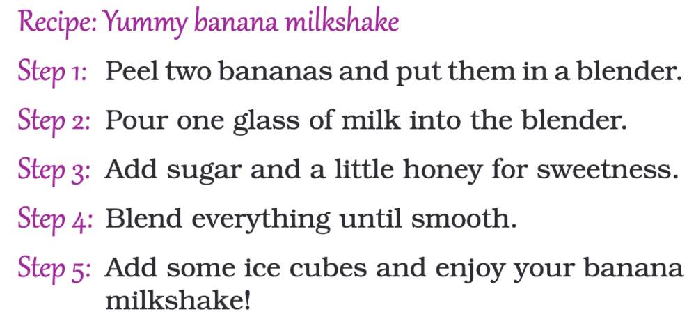 C. Read the recipe below. Underline the countable nouns and circle the uncountable nouns