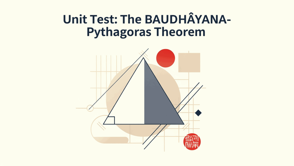 The BAUDHĀYANA- Pythagoras Theorem Unit Test Class 8 Maths PDF Download