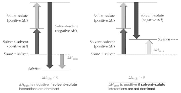 Thermodynamics of Dissolution
