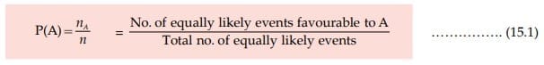 Classical Definition of Probability or A Priori Definition