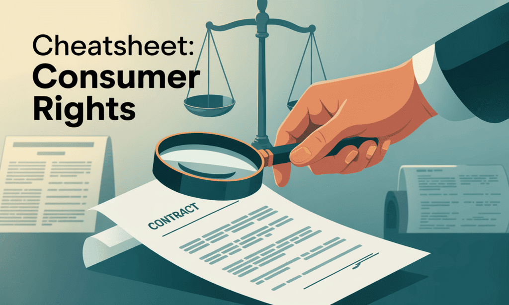 Cheatsheet: Consumer Rights | Social Studies (SST) Class 10