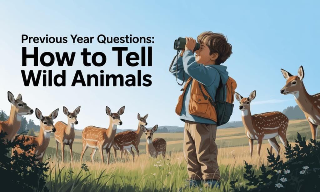 Class 10 English First Flight Chapter 4 Previous Year Questions - How to Tell Wild Animals