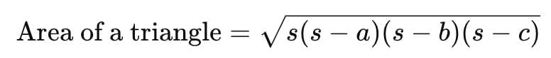 Class 9 Maths Chapter 10 Question Answers - Heron’s Formula