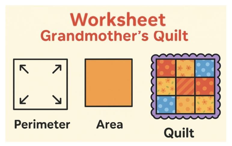 Worksheet: Grandmother’s Quilt | Worksheets with Solutions for Class 5