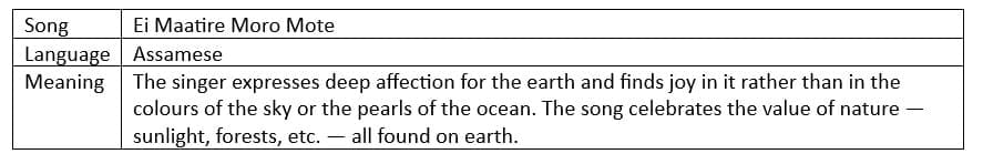 3. Ei Maatire Moro Mote - Assamese Song