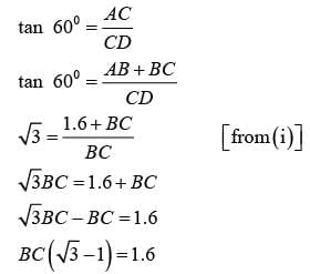 NCERT Solutions for Class 10 Maths Chapter 9 - Some Applications of Trigonometry (Exercise 9.1)