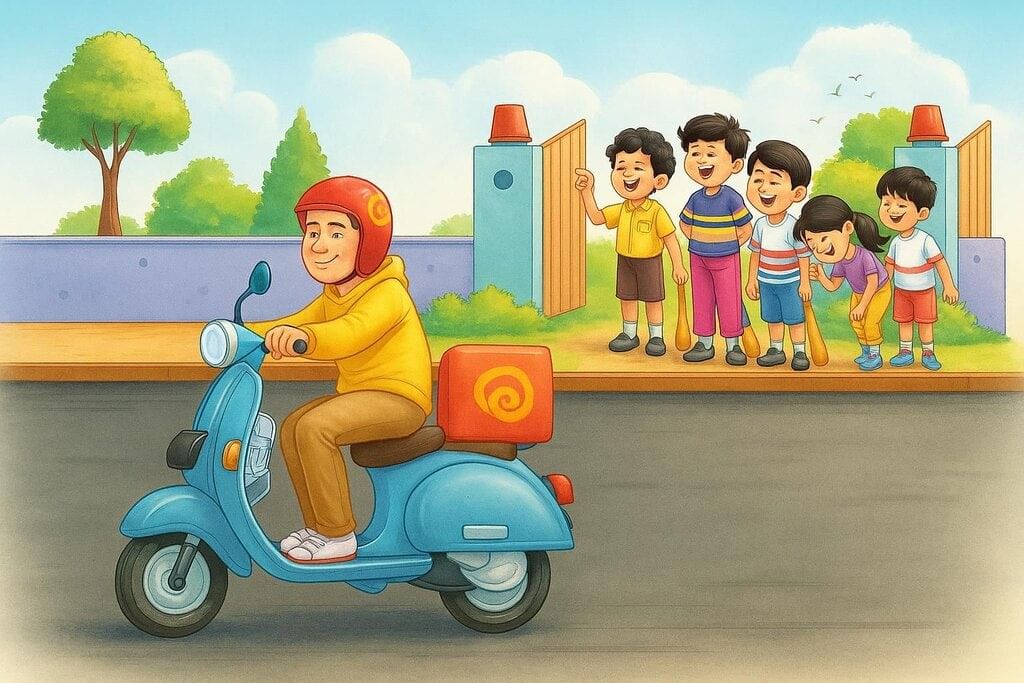 Gone with the Scooter Chapter Notes | English Santoor Class 5 - New NCERT