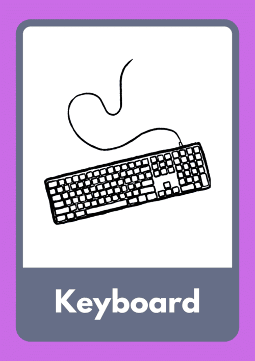 Flashcards: Know your Computer Flashcard - Computer and Robotics for ...