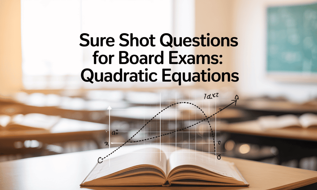 Sure Shot Questions for Board Exams: Quadratic Equations | Mathematics (Maths) Class 10