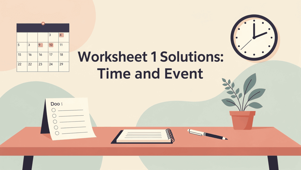 Understanding Time and Event Worksheet - Class 3 SST ICSE PDF Download