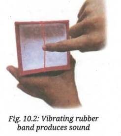 Activity 10.1 : Let us explore - Vibrating Rubber Band