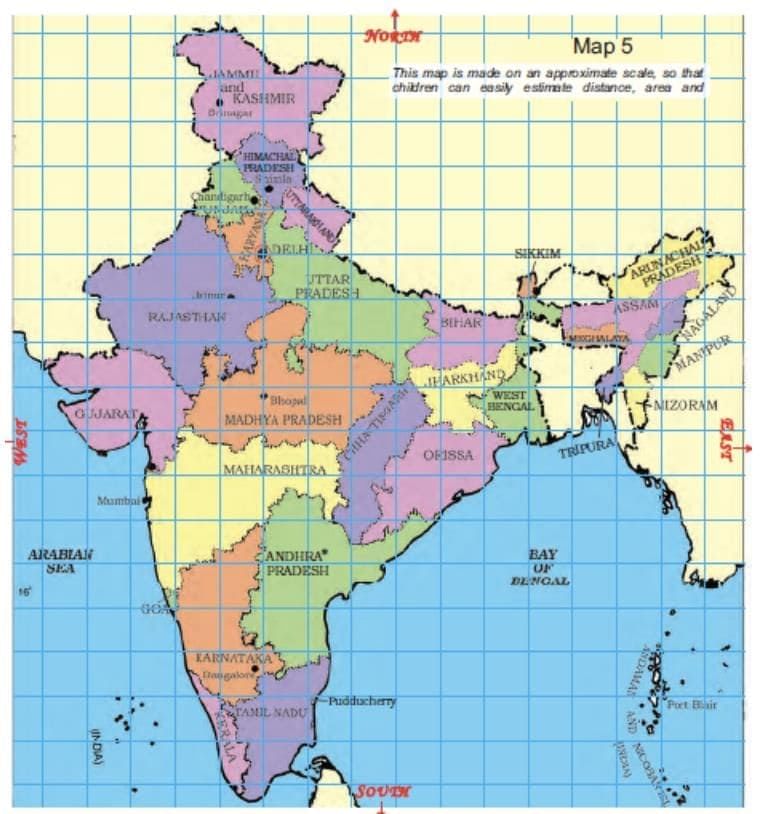 Important Questions: Maps and Locations | Mathematics (Maths Mela) Class 5 - New NCERT