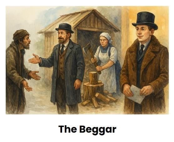 Class 9 Moments Supplementary Reader Chapter 9 Question Answers - The Beggar