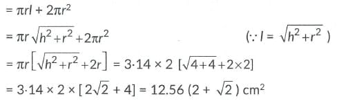 Class 10 Maths Chapter 12 Previous Year Questions - Surface Area and Volumes