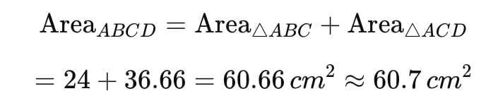 Class 9 Maths Chapter 10 Question Answers - Heron’s Formula