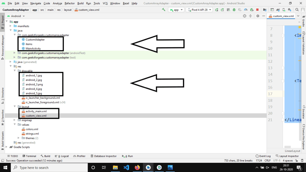 GridView Using Custom ArrayAdapter in Android with Example - Software Development