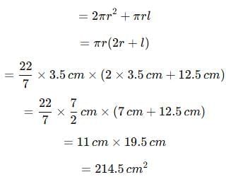 NCERT Solutions for Class 10 Maths Chapter 12 - Surface Areas and Volumes (Exercise 12.1)