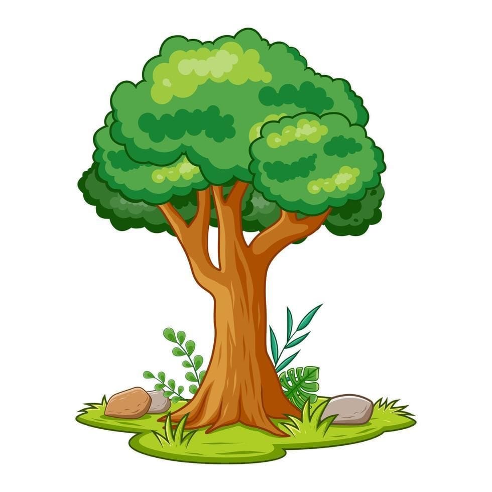 Green Tree Cartoon Isolated on White Background, Vector Illustration of  Green Tree Cartoon 8132083 Vector Art at Vecteezy