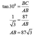 NCERT Solutions for Class 10 Maths Chapter 9 - Some Applications of Trigonometry (Exercise 9.1)