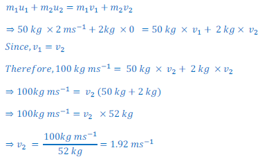 Conservation of Momentum - Numerical Problems - Class 9