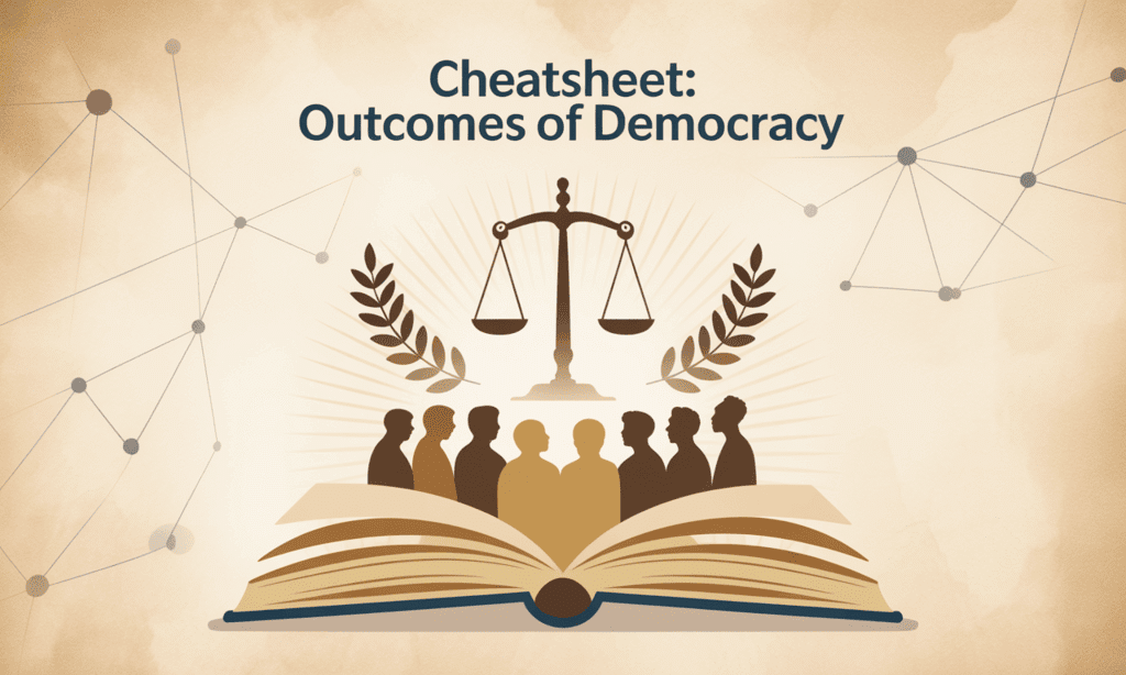Cheatsheet: Outcomes of Democracy | Social Studies (SST) Class 10
