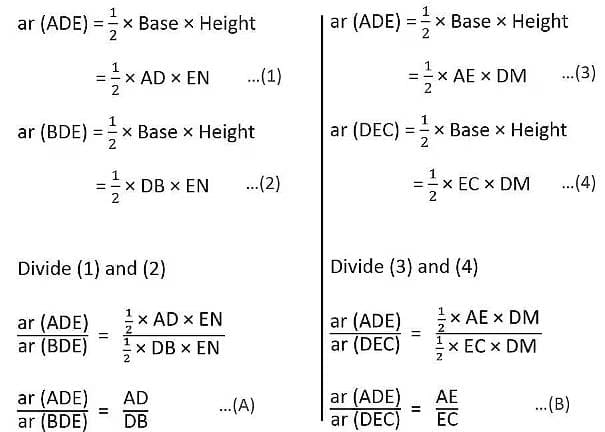 Theorem 1 ( Thales theorem)