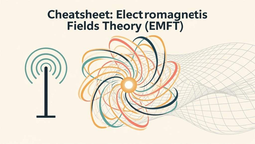 Cheatsheet Electromagnetic Fields Theory (EMFT) - Electromagnetic Fields