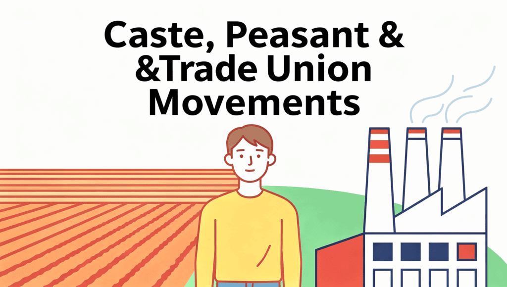 Caste, Peasant & Trade Union Movements