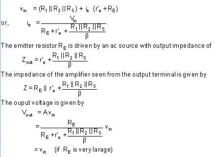 Common Collector Amplifier - Electrical Engineering (EE)