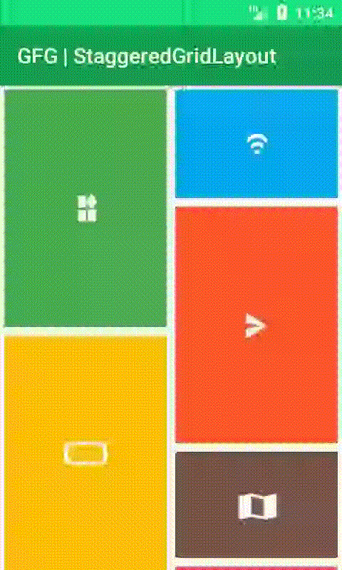 RecyclerView as Staggered Grid in Android With Example - Software Development