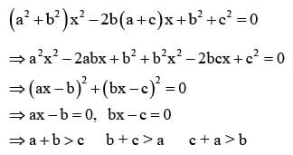 Let a, b, cbe the length of three sides of a triangle satisfying the ...
