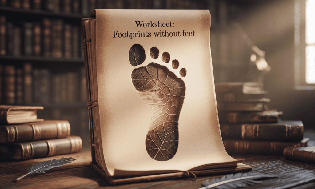 Footprints without Feet Class 10 Worksheet English Chapter 5