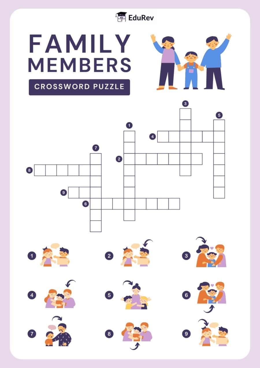 My Family - 1 Class 1 Worksheet EVS