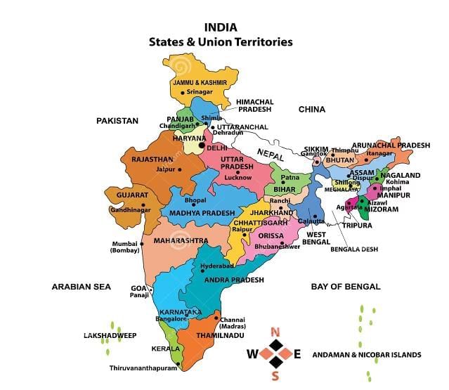 Worksheet Solutions: Maps and Locations - 1 | Worksheets with Solutions for Class 5