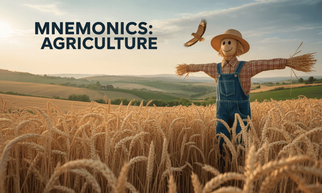 Mnemonics: Agriculture | Social Studies (SST) Class 10