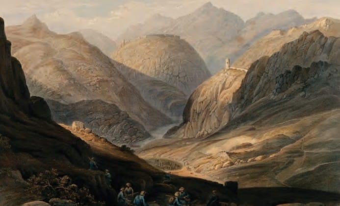 Khyber Pass painting, 1847