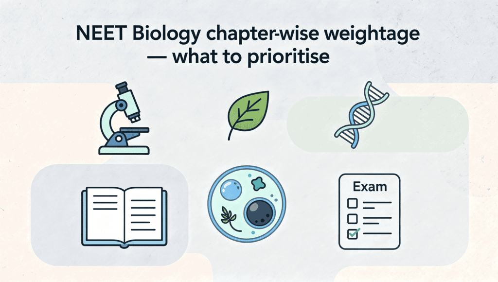 NEET Biology chapter-wise weightage(2015–2025) — what to prioritise