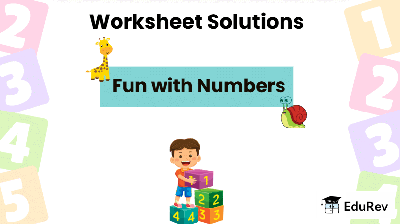Class 3 Maths - Fun With Numbers - CBSE Worksheets Solutions - 1