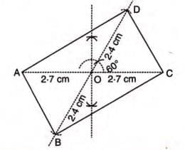 Case 4: Two Diagonals and Included Angle