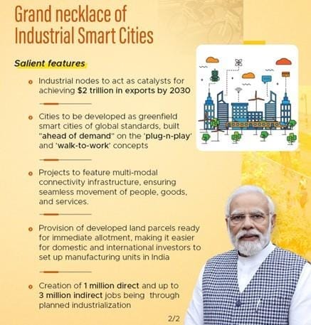 What are the Key Features of the Approved Industrial Smart Cities?