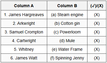 Which pair is correctly matched?Question III