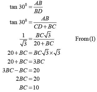 NCERT Solutions for Class 10 Maths Chapter 9 - Some Applications of Trigonometry (Exercise 9.1)