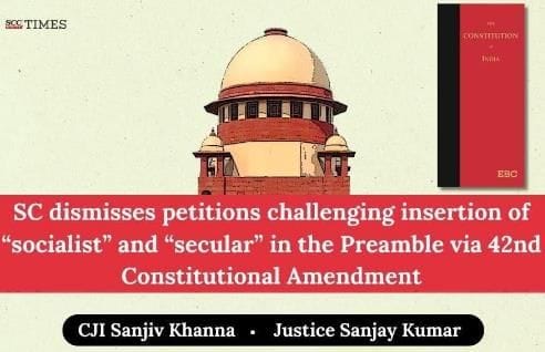 Debate Over `Socialist` and `Secular` in the Preamble