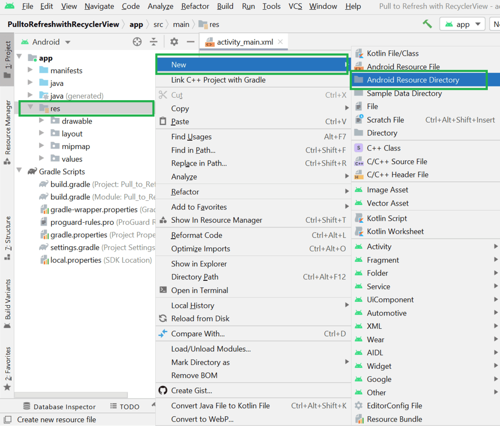 Resource Raw Folder in Android Studio - Software Development