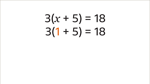 Solving for x - 3 - Year 7