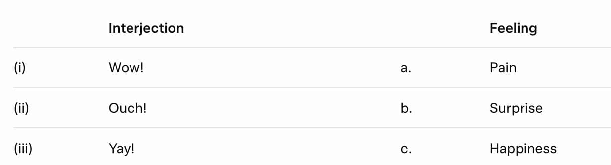 Section 9: Interjections