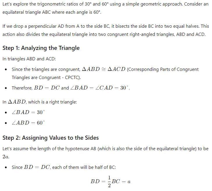 Trigonometry Chapter Notes | Elementary Mathematics for PAT