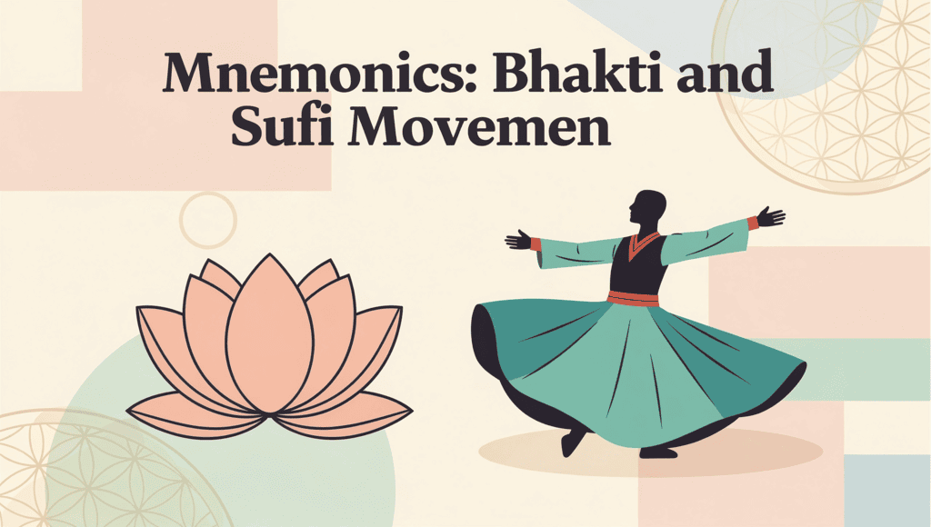 Mnemonics Bhakti and Sufi Movement - History for UPSC CSE PDF Download