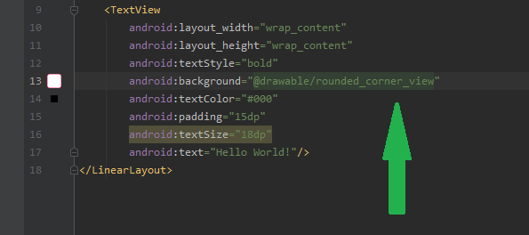 How to Add a TextView with Rounded Corner in Android? - Software Development