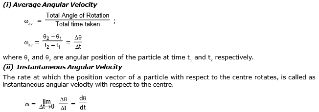Circular Motion, Chapter Notes, Class 11, Physics (IIT-JEE & AIPMT)